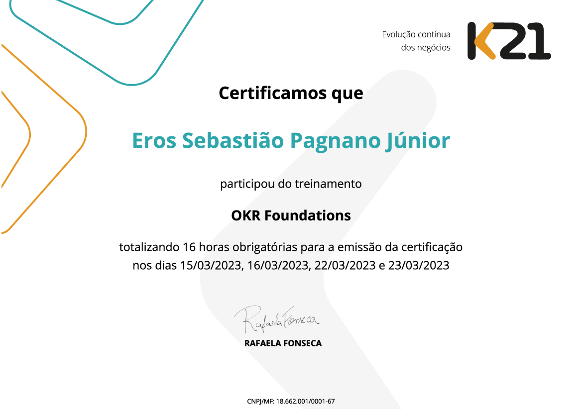 Certificado K21